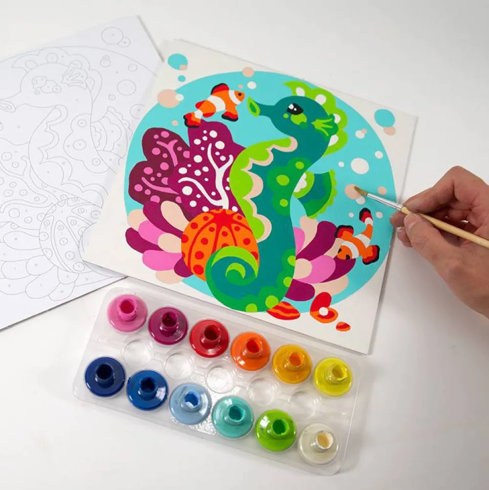 Sentosphère Colorizzy · Fondo Marino*Niños Colorear Por Número|Kit De Manualidades