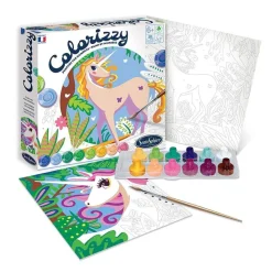 Sentosphère Colorizzy · Fondo Unicornios*Niños Kit De Manualidades|Colorear Por Número
