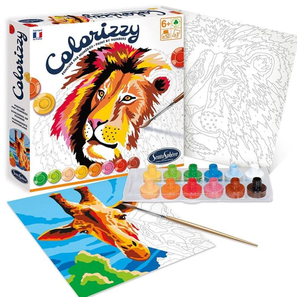 Sentosphère Colorizzy · La sabana*Niños Colorear Por Número|Kit De Manualidades
