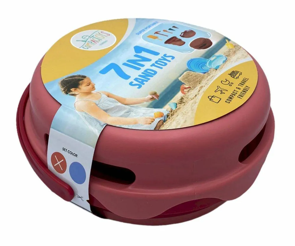 Compactoys Playa 7 en 1 · Rosa*Niños Juguetes De Playa|Juguetes De Playa