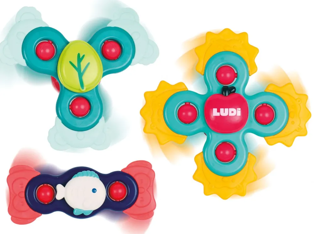 Ludi Conjunto 3 Spinners bebé ·*Niños Juguetes De Estimulación Para Bebé