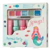 Souza Conjunto maquillaje sirenita ·*Niños Maletín De Maquillaje Para Niñas Y Niños|Pintauñas Para Niñas Y Niños