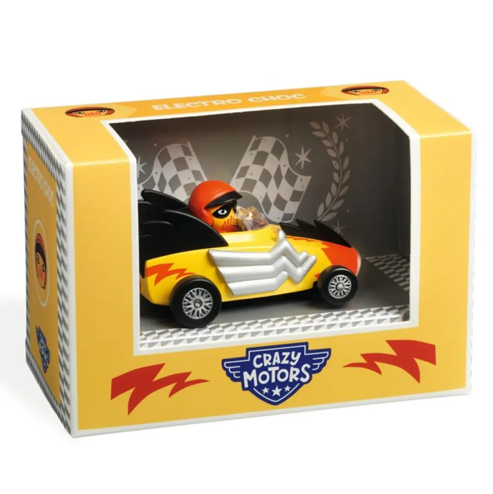 Djeco Crazy Motors Electro Choc ·*Niños Coches De Metal De Juguete|Coches Crazy Motors De Djeco