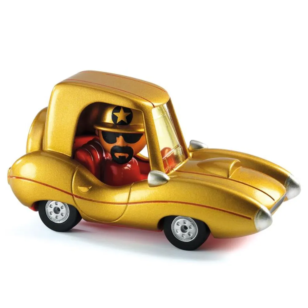 Djeco Crazy Motors Golden Star ·*Niños Coches De Metal De Juguete|Coches Crazy Motors De Djeco