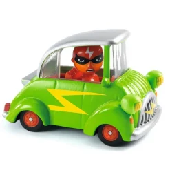 Djeco Crazy Motors Green Flash ·*Niños Coches De Metal De Juguete|Coches Crazy Motors De Djeco