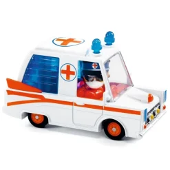 Djeco Crazy Motors Hurry ambulance ·*Niños Coches De Metal De Juguete|Coches Crazy Motors De Djeco