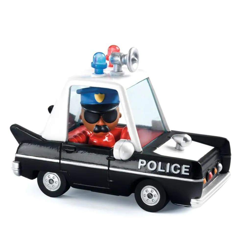 Djeco Crazy Motors Hurry Police ·*Niños Coches De Metal De Juguete|Coches Crazy Motors De Djeco
