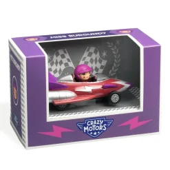 Djeco Crazy Motors Miss Burgundy ·*Niños Coches De Metal De Juguete|Coches Crazy Motors De Djeco