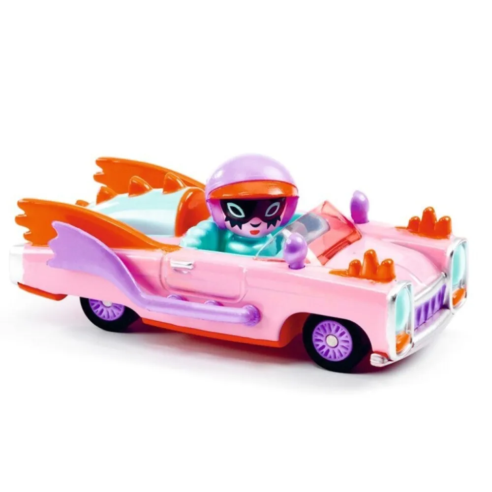 Djeco Crazy Motors Pink lady ·*Niños Coches De Metal De Juguete|Coches Crazy Motors De Djeco