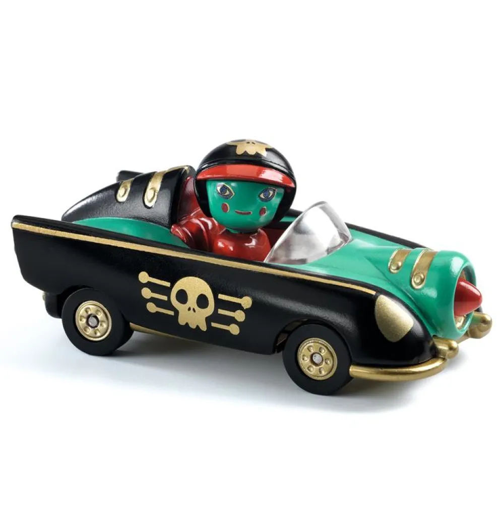 Djeco Crazy Motors Pirate Wheels ·*Niños Coches De Metal De Juguete|Coches Crazy Motors De Djeco