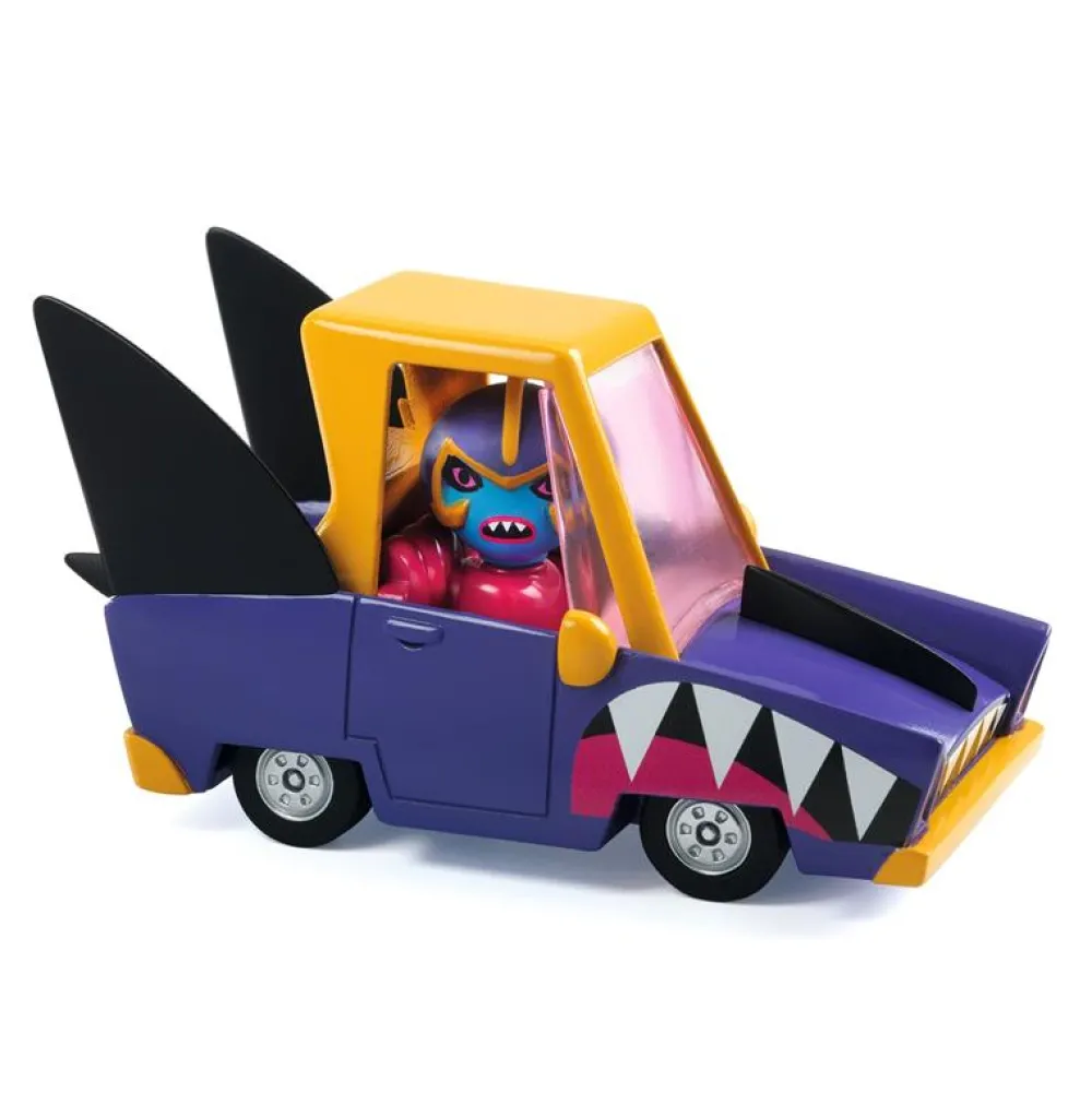 Djeco Crazy Motors Shark NʼGo ·*Niños Coches De Metal De Juguete|Coches Crazy Motors De Djeco