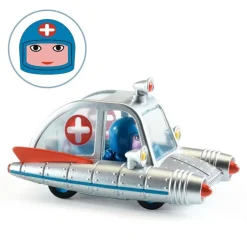 Djeco Crazy Motors Space Ambulance ·*Niños Coches De Metal De Juguete|Coches Crazy Motors De Djeco