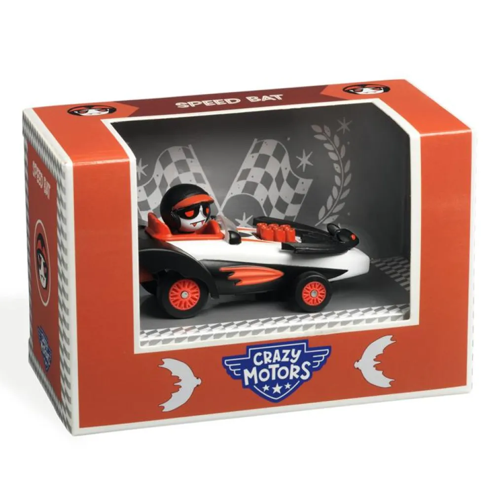 Djeco Crazy Motors Speed Bat ·*Niños Coches De Metal De Juguete|Coches Crazy Motors De Djeco