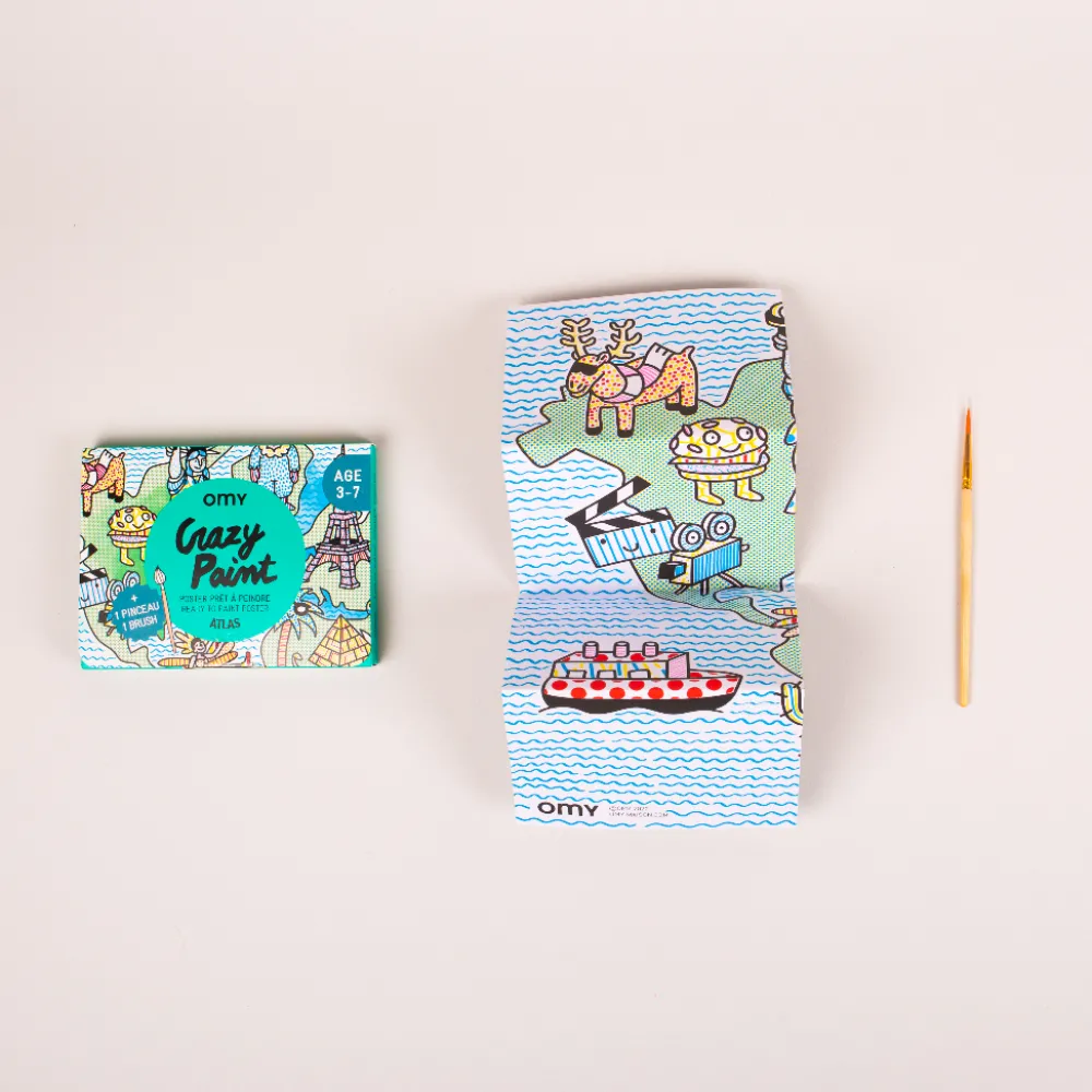 Omy Crazy Paint Atlas ·*Niños Juegos De Viaje