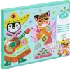 Djeco Crear con pegatinas Brillantes ·*Niños Kit De Manualidades