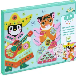 Djeco Crear con pegatinas Brillantes ·*Niños Kit De Manualidades