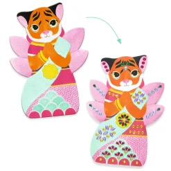 Djeco Crear con pegatinas Brillantes ·*Niños Kit De Manualidades