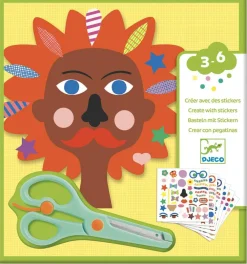 Djeco Crear con pegatinas La Peluquería*Niños Kit De Manualidades