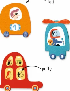 Djeco Crear con pegatinas Me gustan los coches*Niños Kit De Manualidades