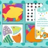 Djeco Crear con pegatinas Me gustan los peces*Niños Kit De Manualidades