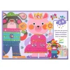 Djeco Crear con pegatinas Resplandecientes ·*Niños Kit De Manualidades