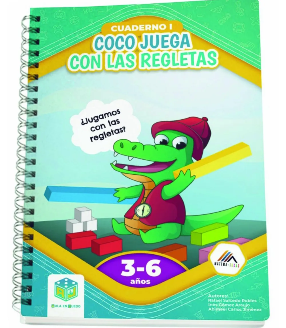 Átomo Games Cuaderno Coco Juega con las Regletas · Aula en Juego*Niños Libros Pasatiempos Para Niños Y Niñas|Átomo Games