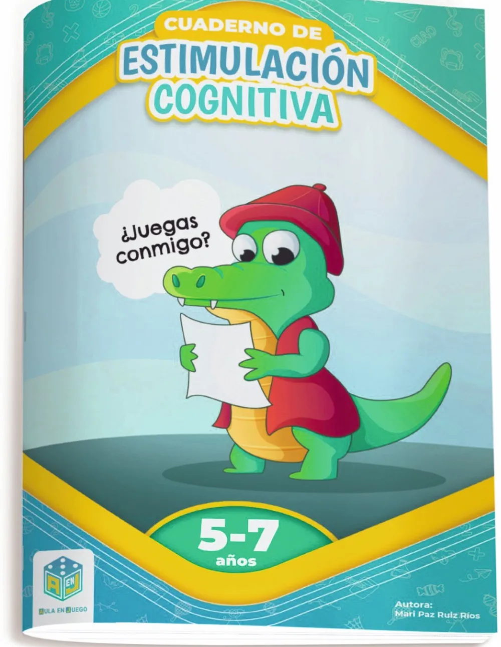 Átomo Games Cuaderno de estimulación cognitiva 5-7 años · Aula en Juego*Niños Libros Pasatiempos Para Niños Y Niñas|Átomo Games