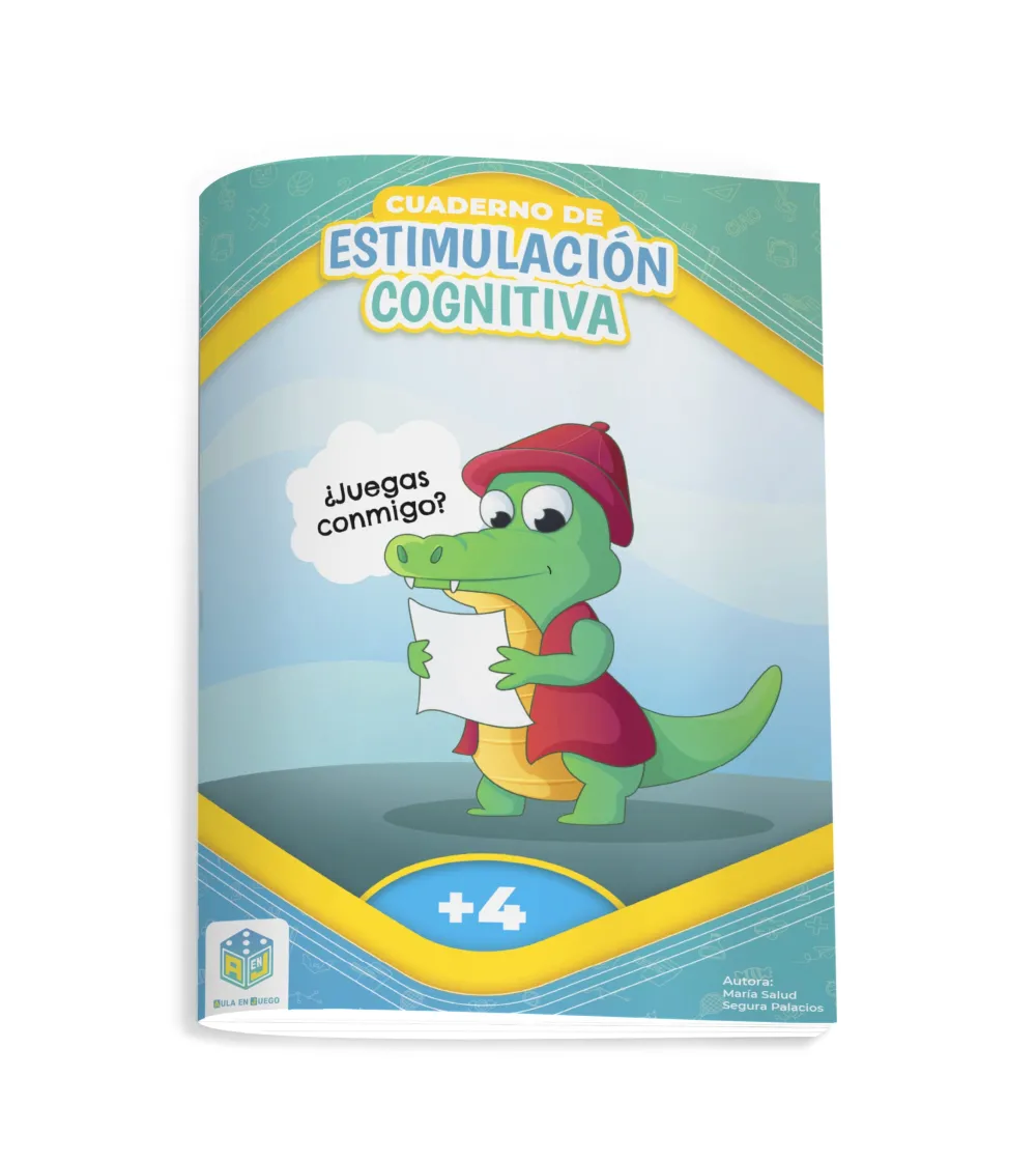 Átomo Games Cuaderno de estimulación cognitiva 4 años · Aula en Juego*Niños Libros Pasatiempos Para Niños Y Niñas|Átomo Games
