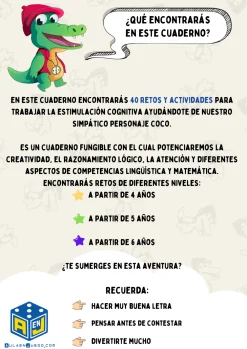 Átomo Games Cuaderno de estimulación cognitiva 4 años · Aula en Juego*Niños Libros Pasatiempos Para Niños Y Niñas|Átomo Games