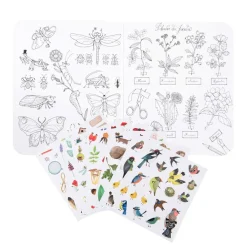 Moulin Roty Cuaderno de pegatinas El botanista ·*Niños Juegos De Viaje