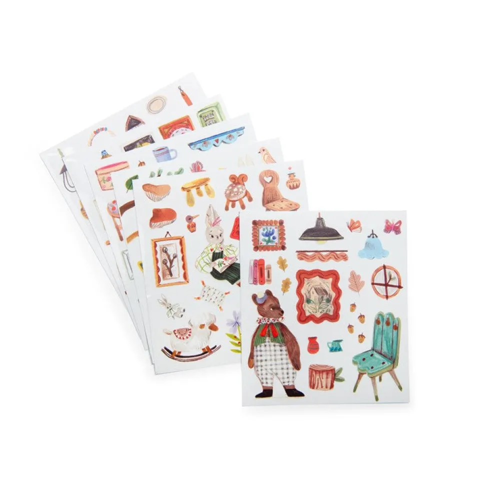 Moulin Roty Cuaderno de pegatinas Minouchkas ·*Niños Juegos De Viaje