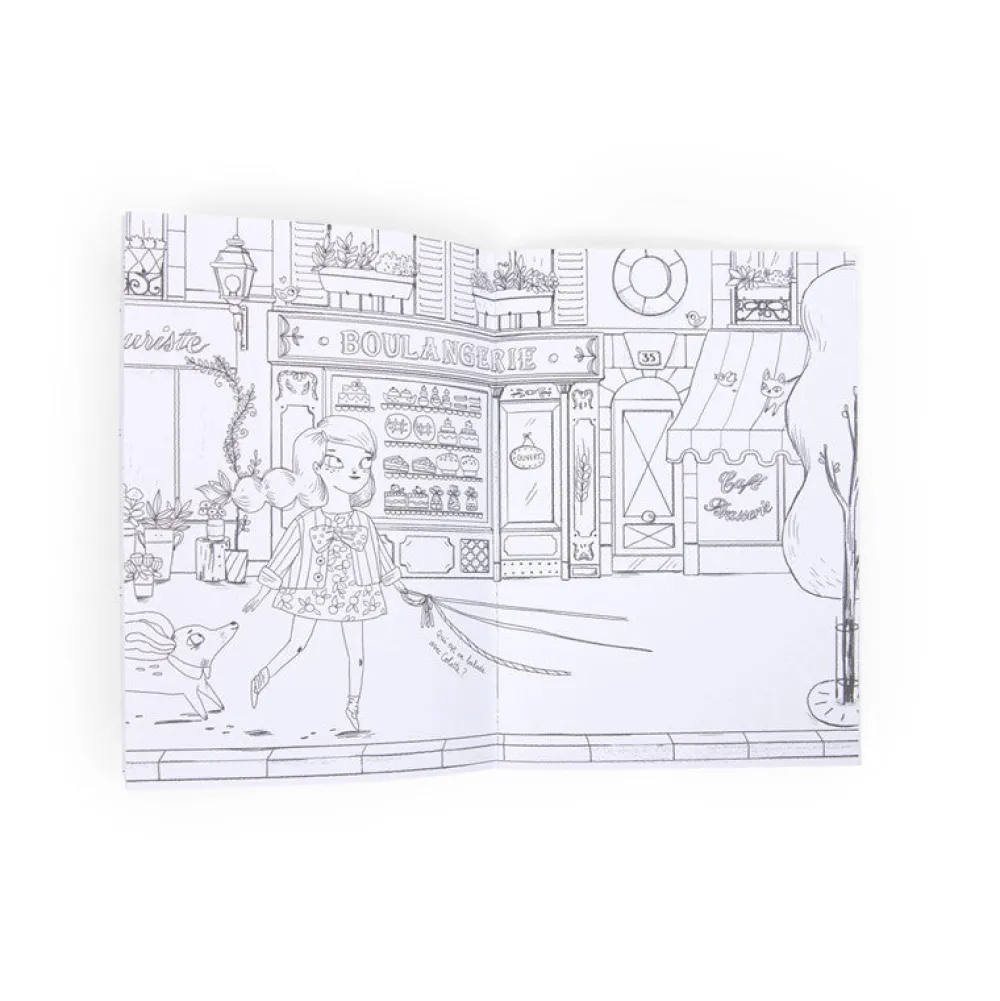 Moulin Roty Cuaderno para colorear Las Parisinas ·*Niños Libros Para Colorear|Libros Para Colorear