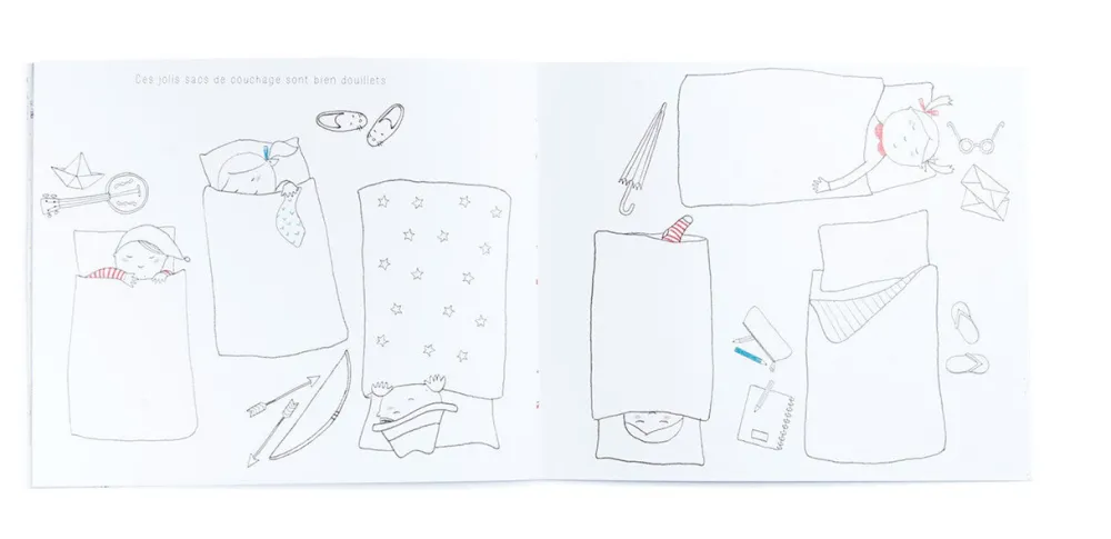 Moulin Roty Cuaderno para colorear Mercredi ·*Niños Libros Para Colorear|Libros Para Colorear
