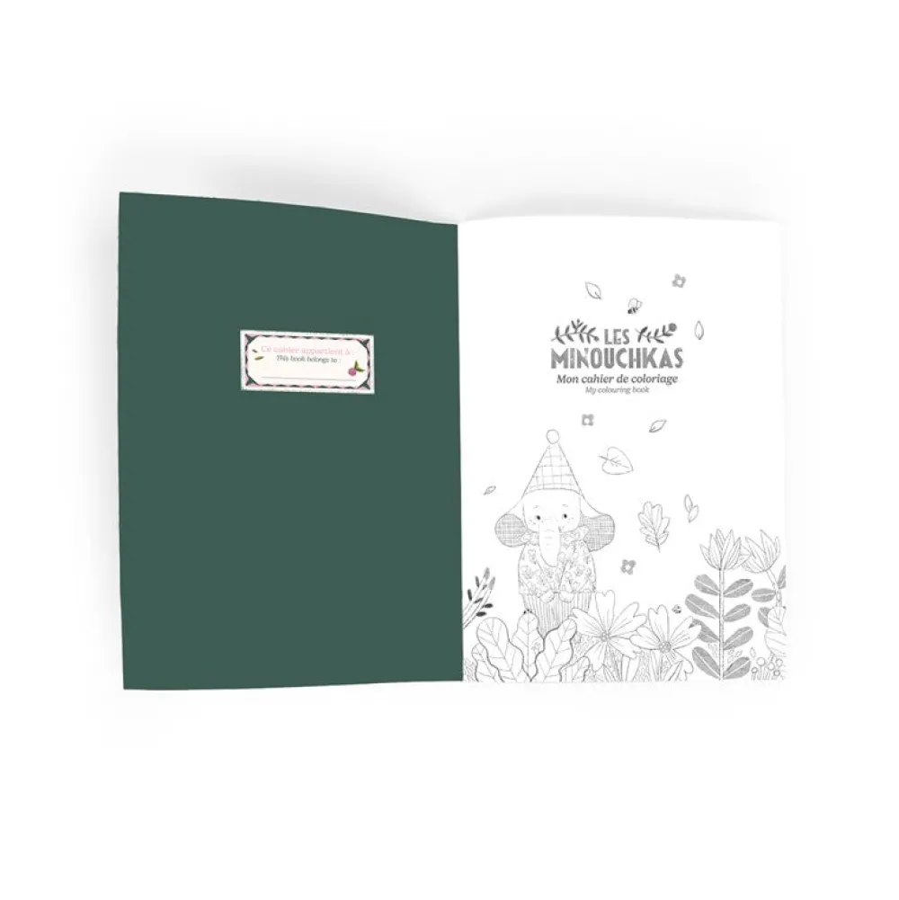 Moulin Roty Cuaderno para colorear Minouchkas ·*Niños Libros Para Colorear|Libros Para Colorear