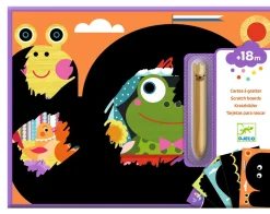 Djeco Cuadros para rascar Es divertido Descubrir ·*Niños Juguetes Y Juegos Motricidad Fina