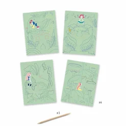 Djeco Cuadros para rascar Jardín Imaginario ·*Niños Juguetes Y Juegos Motricidad Fina