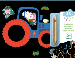 Djeco Cuadros para rascar Vehiculos ·*Niños Juguetes Y Juegos Motricidad Fina
