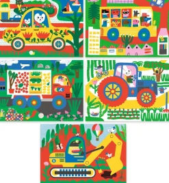 Djeco Cuadros para rascar Vehiculos ·*Niños Juguetes Y Juegos Motricidad Fina