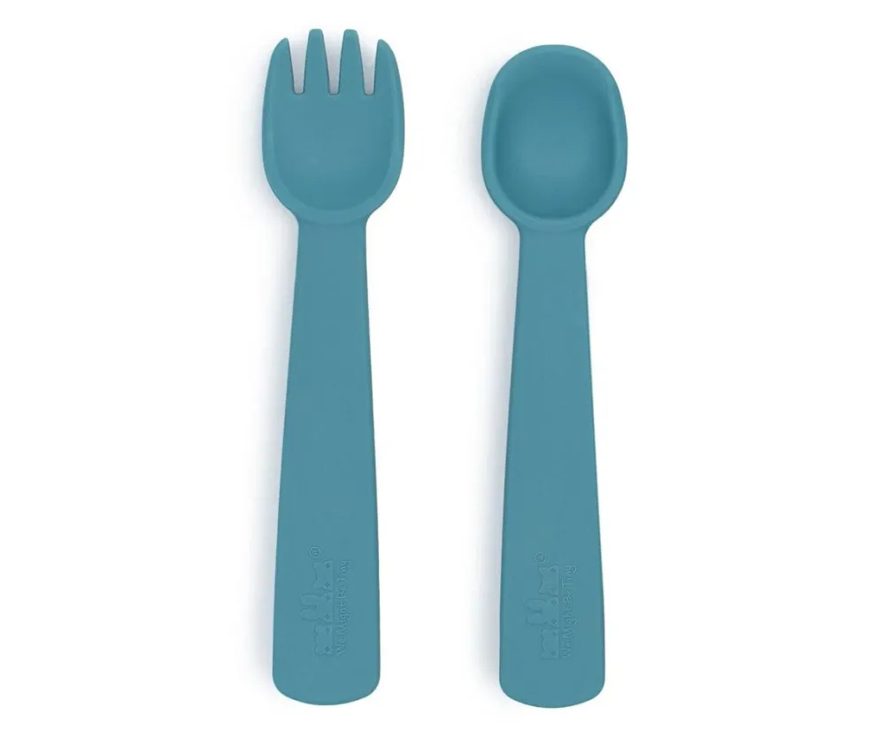 We Might Be Tiny Cubiertos Feedie · Azul Dusk* Baby-Led Weaning Y Accesorios Alimentación|Cubiertos Infantiles