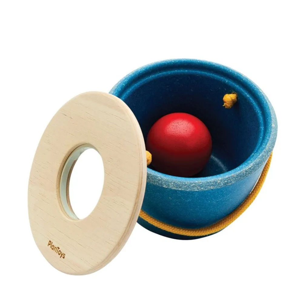 Plantoys Cubo empuja y cae ·*Niños Juguetes Waldorf|Juguetes De Madera Para Niños