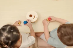 Plantoys Cubo encaja y cae ·*Niños Juguetes Waldorf|Juguetes De Madera Para Niños