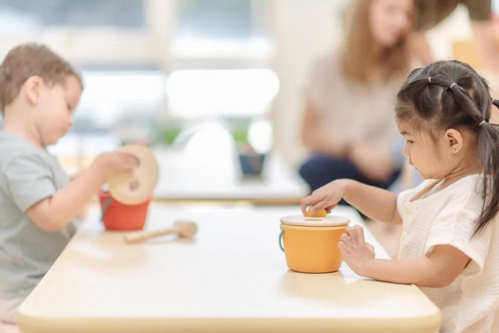 Plantoys Cubo encaja y cae ·*Niños Juguetes Waldorf|Juguetes De Madera Para Niños