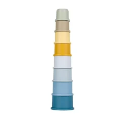 Little Dutch Cubos Apilables Azules ·*Niños Juguetes Y Juegos Motricidad Fina|Cubos Apilables