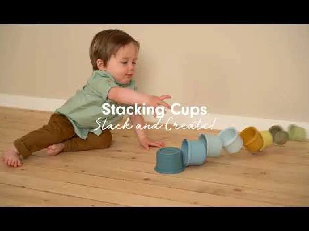 Little Dutch Cubos Apilables Azules ·*Niños Juguetes Y Juegos Motricidad Fina|Cubos Apilables