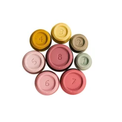 Little Dutch Cubos Apilables Rosas ·*Niños Juguetes Y Juegos Motricidad Fina|Cubos Apilables