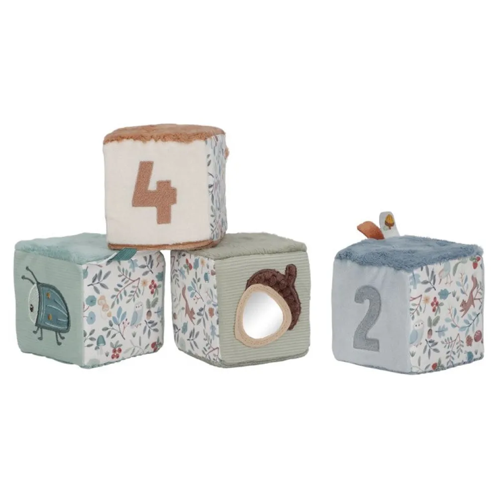 Little Dutch Cubos Blanditos Apilables Forest Friends ·*Niños Juguetes Montessori|Juguetes De Estimulación Para Bebé