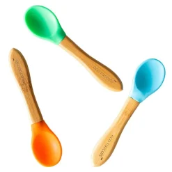 Eco Rascals Cucharas 3 ud Azul-Verde-Naranja* Baby-Led Weaning Y Accesorios Alimentación