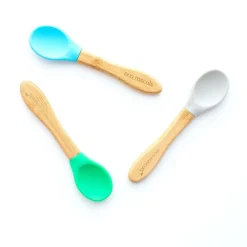 Eco Rascals Cucharas 3 ud Griz-Azul-Verde* Baby-Led Weaning Y Accesorios Alimentación