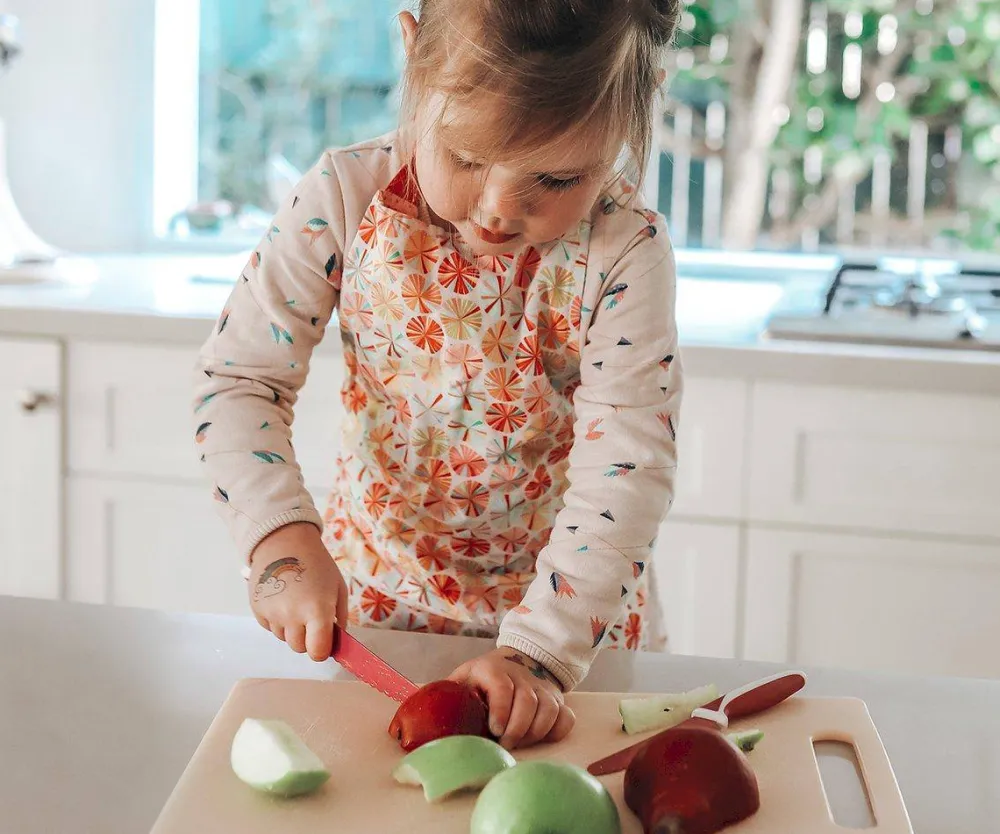 KiddiKutter Cuchillo Autonomía · Madera*Niños Accesorios De Cocina Para Niños