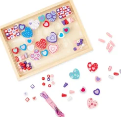 Melissa u0026 Doug Cuentas de Corazones · Melissa & Doug*Niños Kit De Manualidades|Juguetes Montessori
